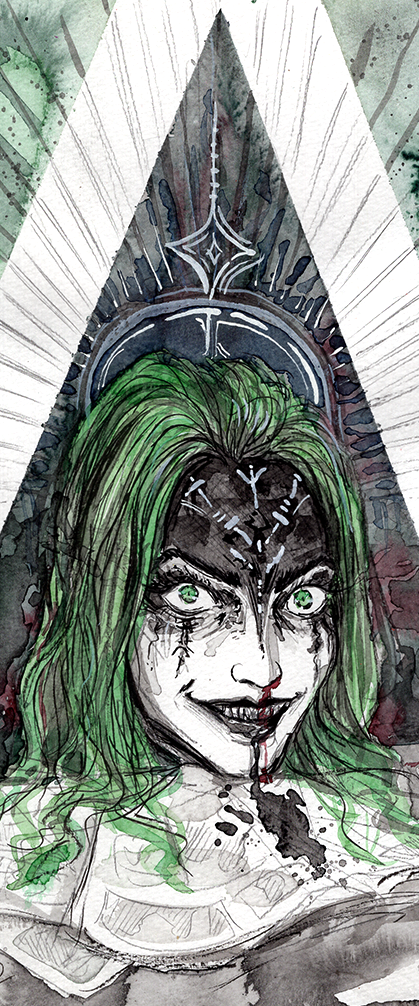 Crow Witch art by Jennie Gyllblad