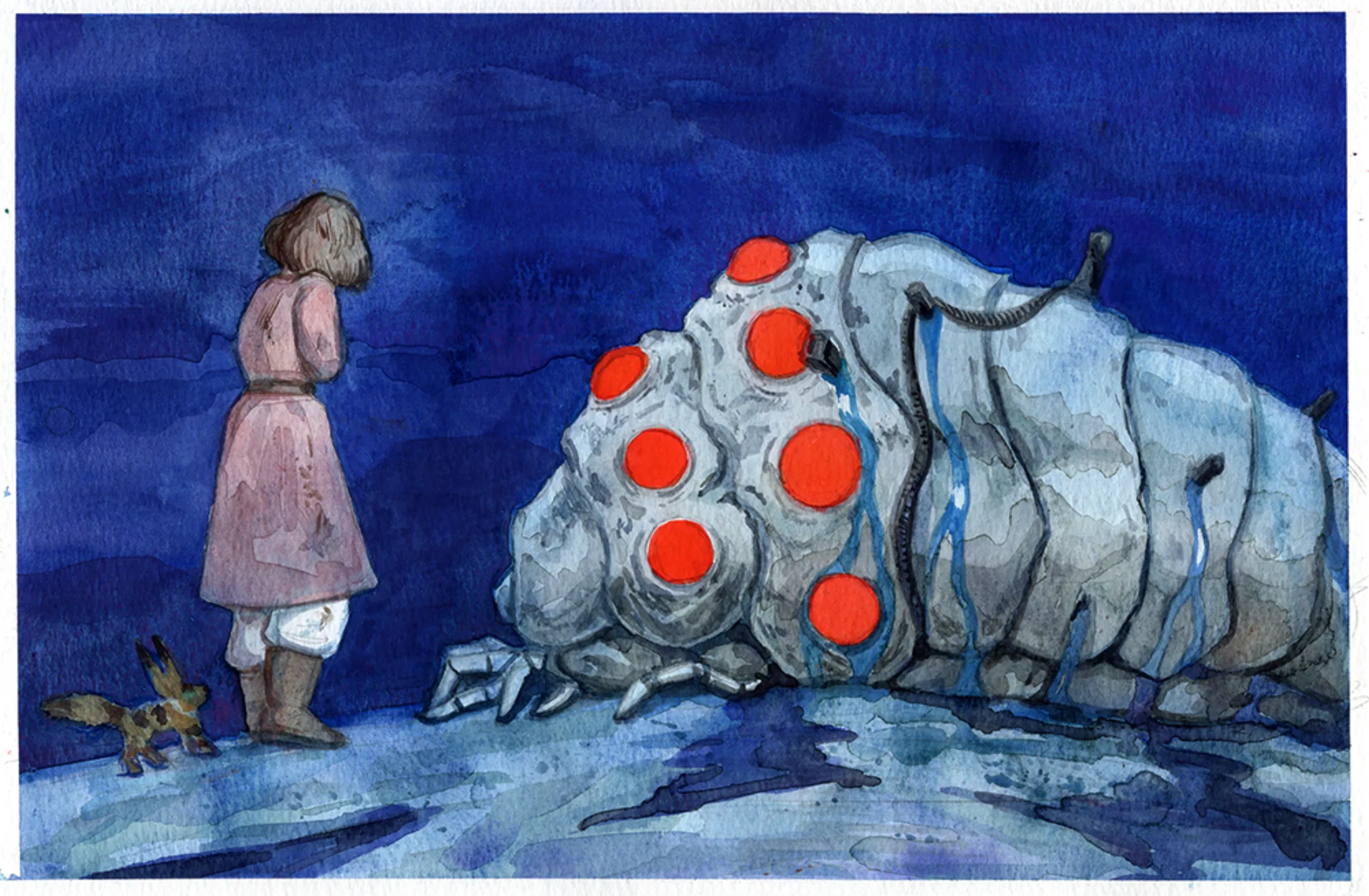 Sold original artwork: Nausicaa mood painting.